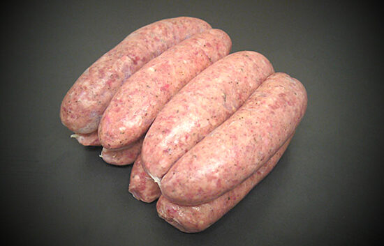 lamb and mint flavour sausages